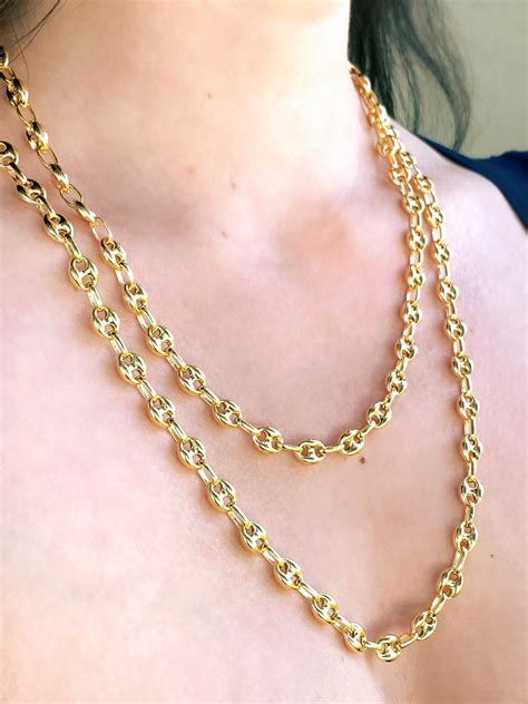 puffed gucci chain|gucci puffed mariner chain.